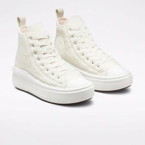Converse Chuck Taylor All Star Cozy Tones Move Sherpa Shoes Ecru